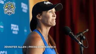 2024 PDGA Masters Disc Golf World Championships  Jennifer Allen Full Press Conference Interview [upl. by Ahsonek915]