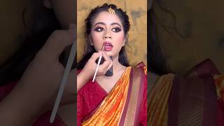 South Indian Bride Look Tutorial shortvideo makeuptutorial viralshorts southindianbride [upl. by Meagher506]