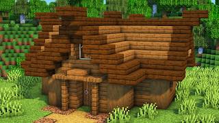 Minecraft How To Build a Small Survival House  Small Survival House Tutorial [upl. by Airla]