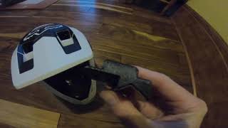 Fox Proframe Helmet GoPro Chin Camera Setup [upl. by Adnohsel]