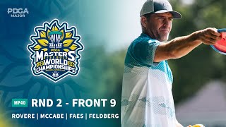 2024 PDGA Masters Disc Golf World Championships  MP40 R2F9  Rovere McCabe Faes Feldberg [upl. by Emilie]