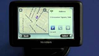 TomTom Pro 7100 Truck  Entering a Postcode [upl. by Pence]