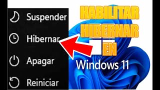 HABILITAR HIBERNAR EN WINDOWS 11 [upl. by Penhall740]