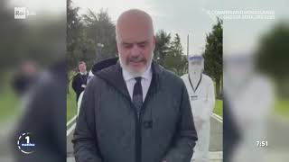 Il messaggio del Premier albanese Edi Rama  Unomattina 30032020 [upl. by Ettenej760]