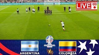 🛑ARGENTINA vs COLOMBIA LIVE Copa América 2024 Final Match Streaming  eFOOTBALL PES21 GAMEPLAY [upl. by Marlyn]