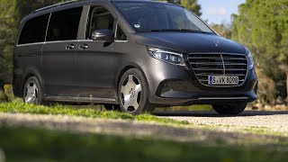 MercedesBenz VClass Graphite Grey Metallic Combi Van 2024 Exterior Interior Driving [upl. by Dinnie]