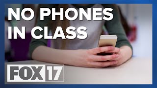 Cell phones out of classrooms Grand Haven High School adopts new practice [upl. by Creighton]