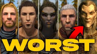 ALL Skyrim races Ranked WORST to BEST SHOCKING Pick [upl. by Lyford560]