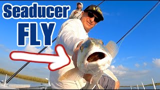 FLY FISHING for MARSH Redfish Rockport TEXAS  Seaducer Fly [upl. by Alma]