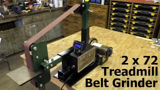 Making a DIY 2x72quot Belt Grinder from Treadmill Parts [upl. by Annad681]