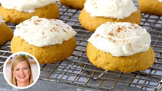 Pumpkin Spice Cake Cookies Baked by Anna Olson [upl. by Nayarb152]