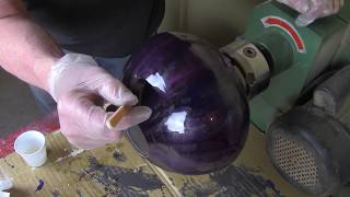 Coating a Painted Urn with Epoxy Resin [upl. by Fablan192]