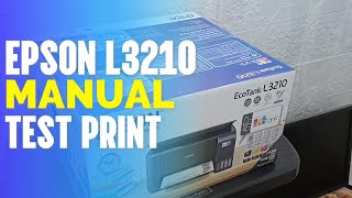 EPSON L3210 MANUAL TEST PRINT [upl. by Shana]