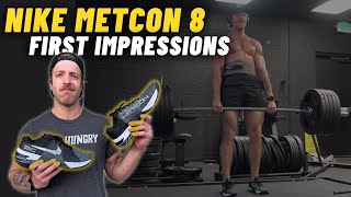 NIKE METCON 8 FIRST IMPRESSIONS  Unboxing TryOn First Workout [upl. by Anatole]