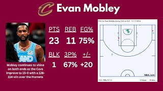 Evan Mobleys Dominant Performance vs Hornets  111724 Highlights [upl. by Nosak868]