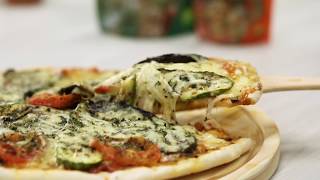 Receta de pizza de vegetales grillados  Alicante Sabores Naturales [upl. by Keung]