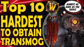 Top 10 Hardest to Obtain Transmogs [upl. by Rosenbaum239]