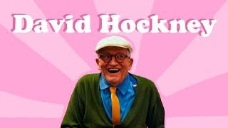 DAVID HOCKNEY FACTS FOR KIDS  Pop art iPad art LOU BEE ABC [upl. by Ahseek603]