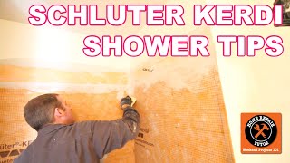 Schluter Curbed Shower Workshop LIVE Kerdi Shower Kit Installation [upl. by Odradlig709]