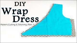 DIY Wrap Dress  How to make Wrap Dress Easy Way Step by Step Method [upl. by Eillod576]