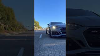 FAST Turbo Audi RS5 Flyby Sound amp Exhaust Pops audi tuned [upl. by Lrae244]