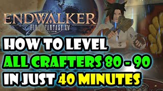 Final Fantasy XIV Endwalker How To Get All Crafters To 90 In UNDER 40 MINUTES [upl. by Koball835]