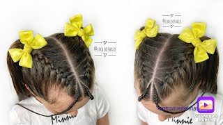 💕🐰Two French Braids Pigtail Hairstyle Cute and Easy Style for Girls🐰💕hairstyles ad video [upl. by Warram]