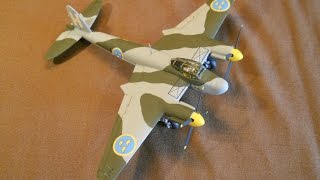 AIRFIX 172 Mosquito MkXIX  J30  A Build In Pictures [upl. by Nwad]