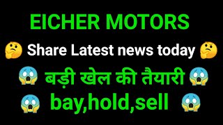 eicher motors share latest news today l eicher motors share news l eicher motors share news [upl. by Eiramik140]