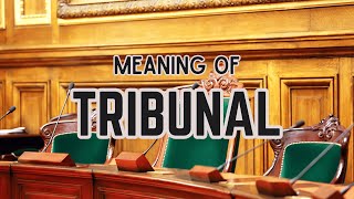 What is the meaning of Tribunal [upl. by Sarchet]