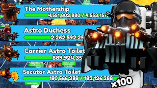 BOSS TOILET 50 vs EVERY BOSS Toilet Tower Defense [upl. by Niveek]