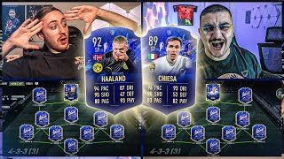 FIFA 22 HAALAND VS CHIESA TOTY HONOURABLE Squad Builder Battle🤩🔥 [upl. by Laehcar]