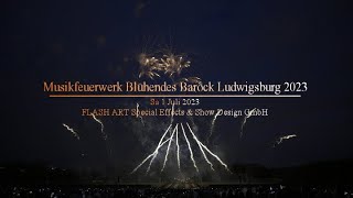 Musikfeuerwerk Blühendes Barock Ludwigsburg 2023 4K HDR uncut [upl. by Euqcaj]