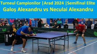 Galos Alexandru vs Neculai Alexandru SF Elite TC Arad 2024 [upl. by Aramal]