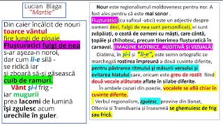 ”Martie” de Lucian Blaga Demonstrarea liricității Semnificația titlului în relația cu textul [upl. by Aihsekat824]