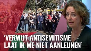 Halsema in debat over proPalestijnse demonstratie maandag [upl. by Adnamor]