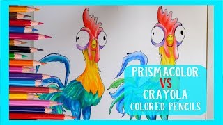 PRISMACOLOR Colored Pencils VS CRAYOLA Colored Pencils  dramaticparrot [upl. by Yruam]