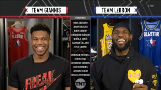 Team LeBron amp Team Giannis  2020 NBA AllStar Draft [upl. by Papert]