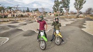 PIT BIKE VS PUMP TRACK SKETCHY [upl. by Zsa Zsa]