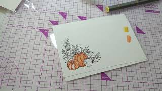 Using alcohol markers and Spellbinders September 2024 stamps of the Month [upl. by Ettenot]