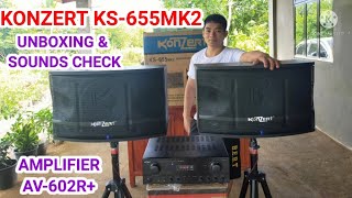 KONZERT KS655MK2 SPEAKER UNBOXING amp SOUNDS CHECK [upl. by Templeton]