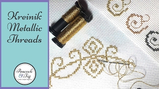 Kreinik metallic threads  metallic floss for cross stitch and embroidery [upl. by Elnora]