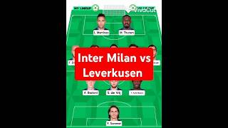 Inter Milan vs Leverkusen possible lineups lineups championsleague intermilan leverkusen [upl. by Devaney666]