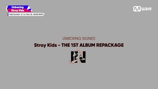 Mwave shop Unboxing Signed Stray Kids IN生 Album [upl. by Oterol]