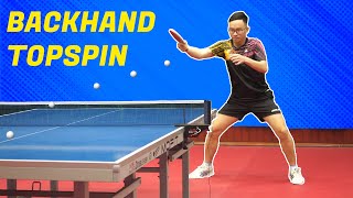 Basic Backhand Topspin  Table Tennis Tutorial  Table Tennis Review 4k [upl. by Undis336]