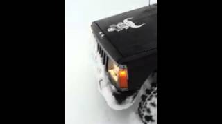 XJ in Deep Snow [upl. by Anialad]