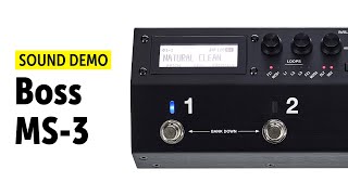 Boss MS3 Sound Demo no talking [upl. by Einnob82]