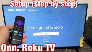 Onn Roku TV How to Setup step by step from the beginning [upl. by Berghoff313]