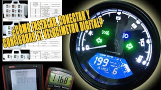 Instalación conexión y configuración del velocimentro Digital [upl. by Aerdnna918]