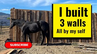 building a horse shed out of scrap wood [upl. by Maguire]